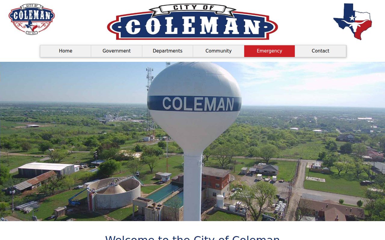 Coleman municipal warrant contact route through City Hall