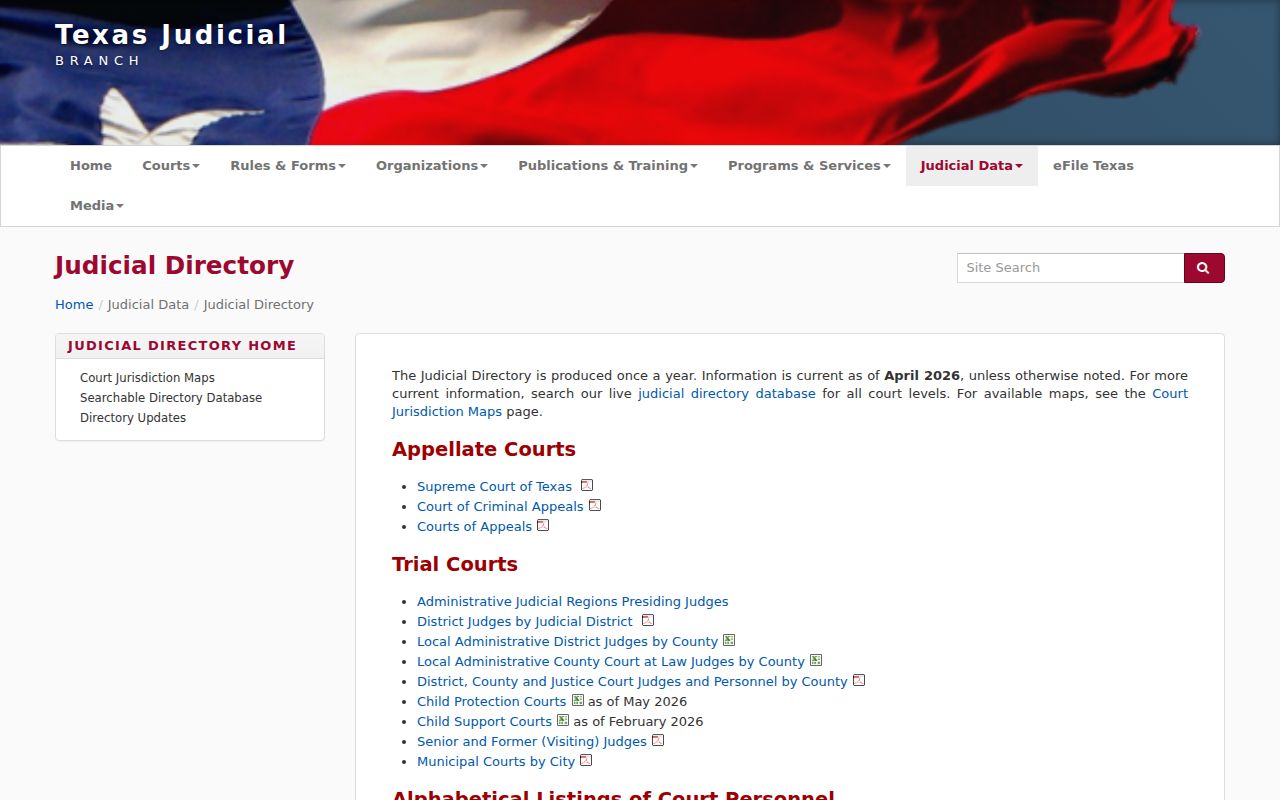 Texas court directory for Coleman County arrest warrant court routing